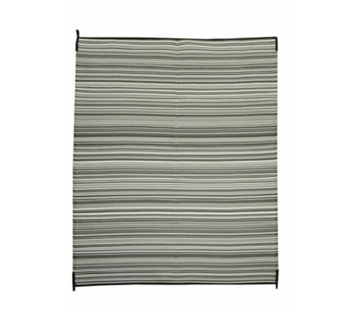 Auto Drive 6 X 9 Reversible Gray RV Patio Mat Good for RV Patios and Garden Patios Polypropylene
