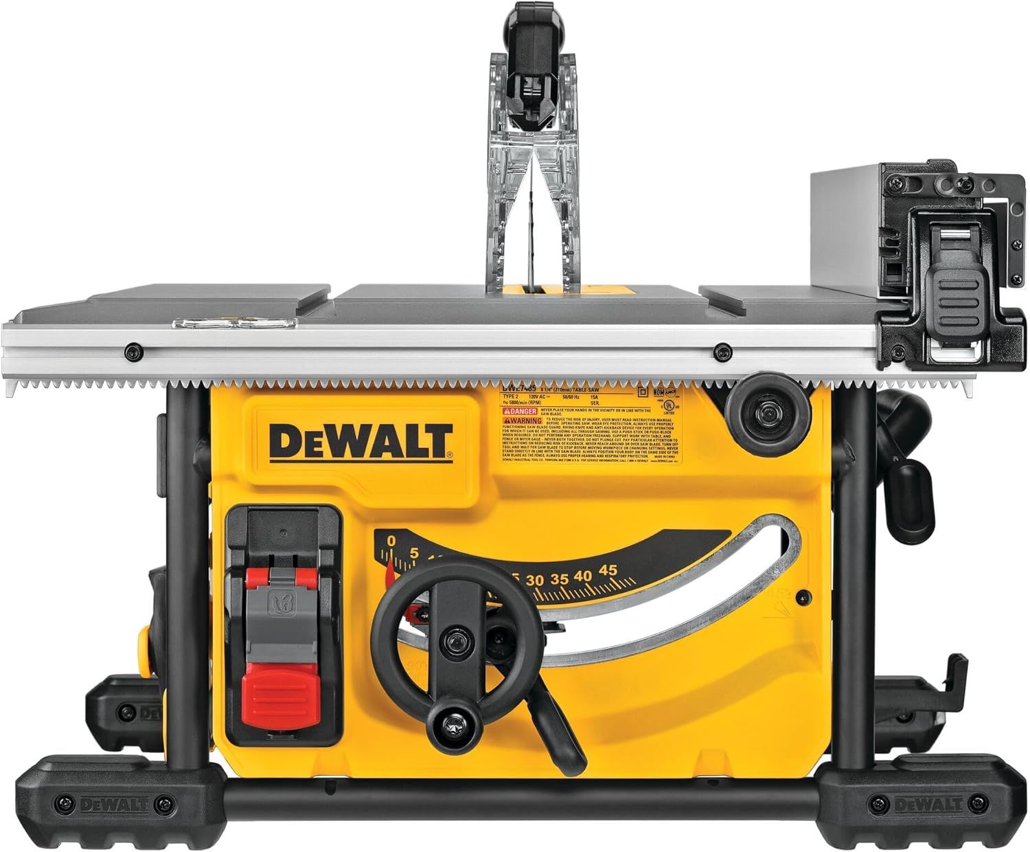 DEWALT 15 Amp Corded 8-1/4 in. Compact Portable Jobsite Tablesaw (Stand Not Included)