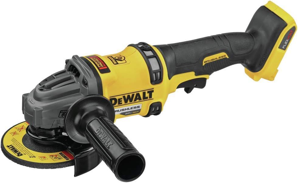 DEWALT (Tool Only) FLEXVOLT 60V MAX Cordless Brushless 4.5 in. to 6 in. Small Angle Grinder with Kickback Brake
