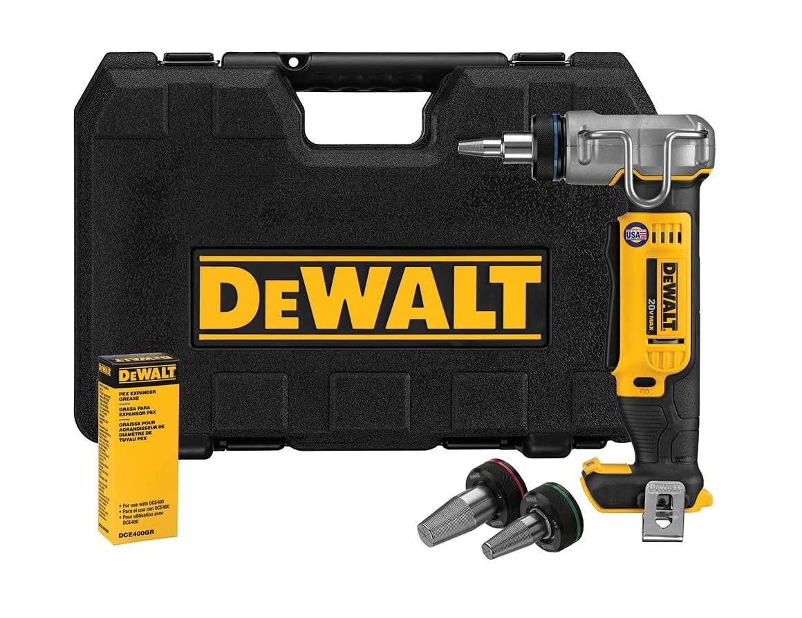 DEWALT 20V MAX Cordless 1 in. PEX Expansion Tool, PEX Expander Grease and Case