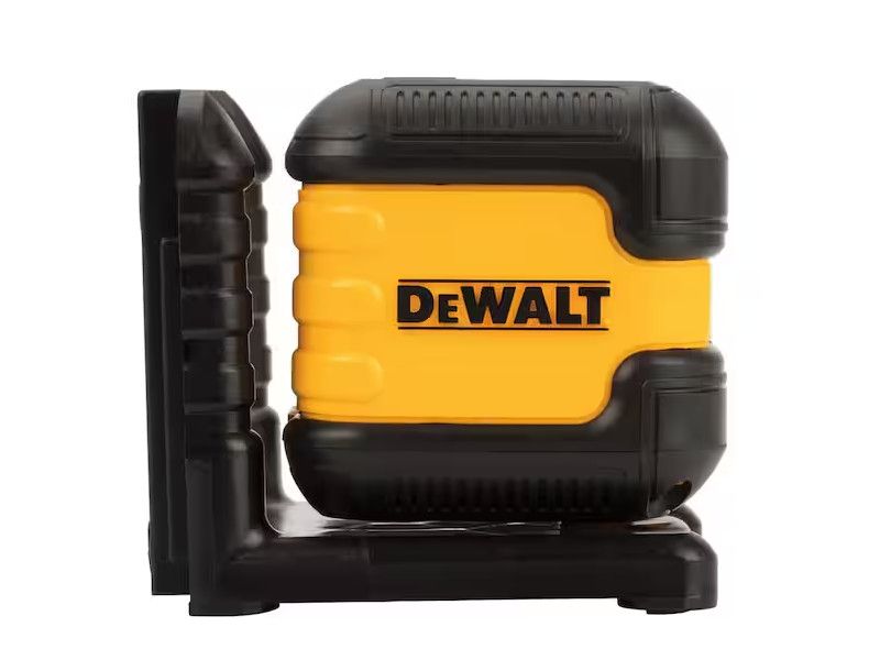 DEWALT 40 ft. Red Self-Leveling Cross Line Laser Level with (2) AA Batteries &amp; Case