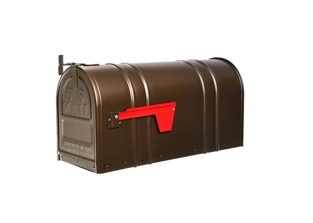 Postal Pro Metal Large Mailbox Bronze
