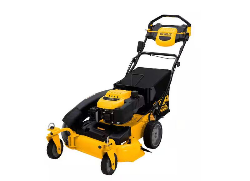 DEWALT 28 in. 224cc E-GOV Engine 3-in-1 Gas RWD Self-Propelled Lawn Mower with High Rear Wheels