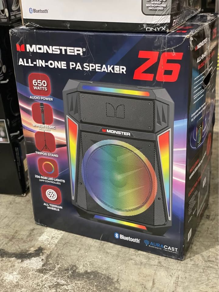 Monster Z6 All-in-One PA Bluetooth Speaker System
