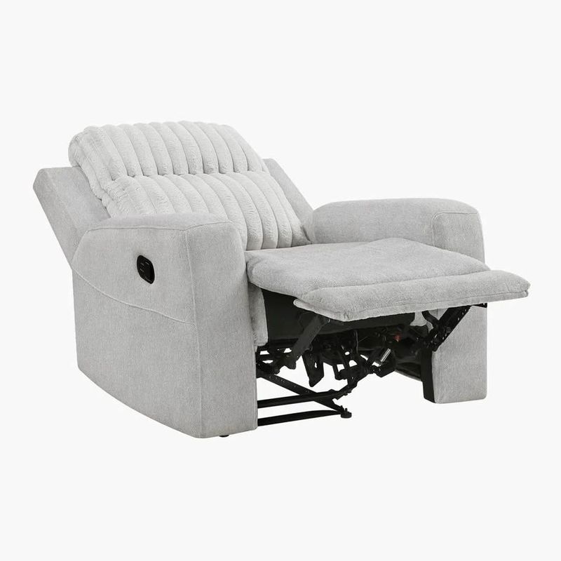 Pribbanow Modern and Contemporary Textured Microfiber Recliner