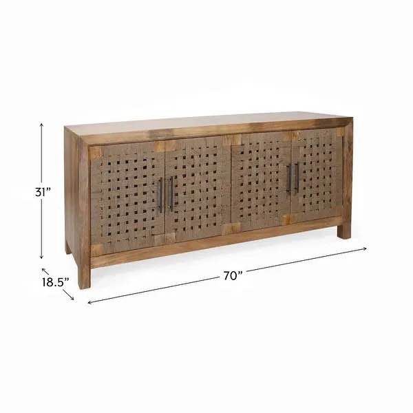 Coast to Coast Bannock Woven Front Doors Credenza