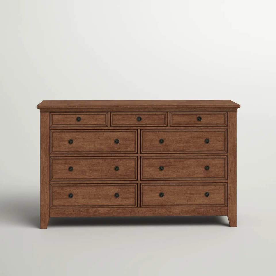 Shelby 66" W 9-Drawer Dresser with Ball-Bearing Glides