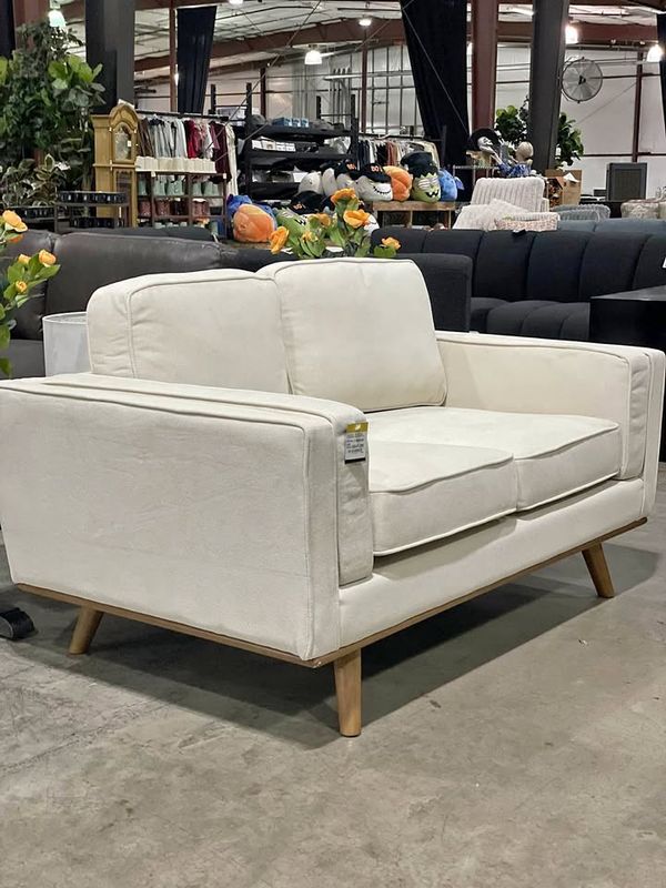 Inayat 62.2" W Minimum Installation Upholstered Loveseat with Solid Wood Legs