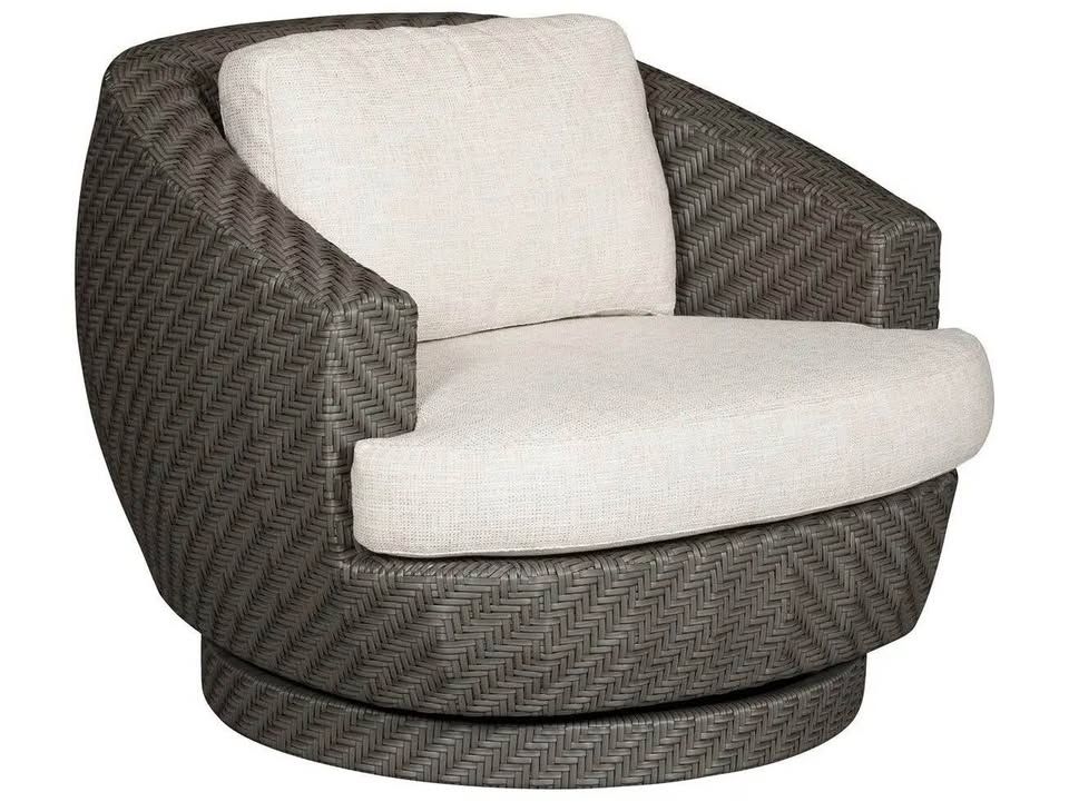 Michael Weiss Newstead Outdoor Swivel Patio Chair with Cushions