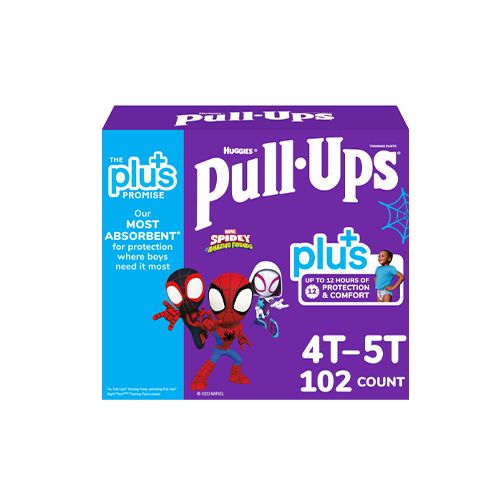 Huggies Pull-Ups Plus Training Pants, 4T - 5T Boy