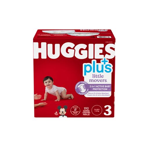Huggies Little Movers Plus Diapers  Size 3