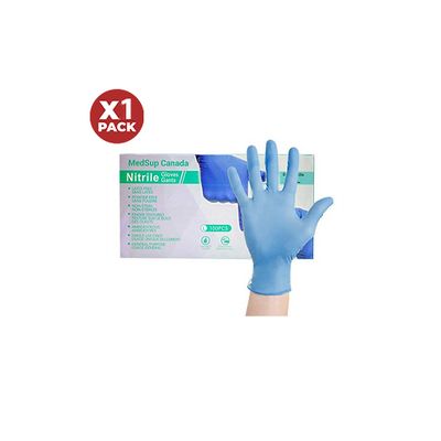 Medsup Nitrile Gloves Large, 1- Pack