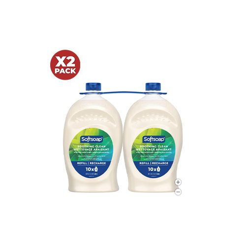 Softsoap Soothing Aloe Vera Moisturizing Hand Soap, 2 x 2.36 L