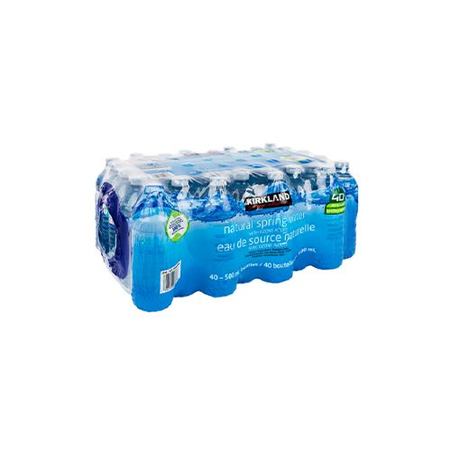 Kirkland Signature Natural Spring Water 40 × 500 mL