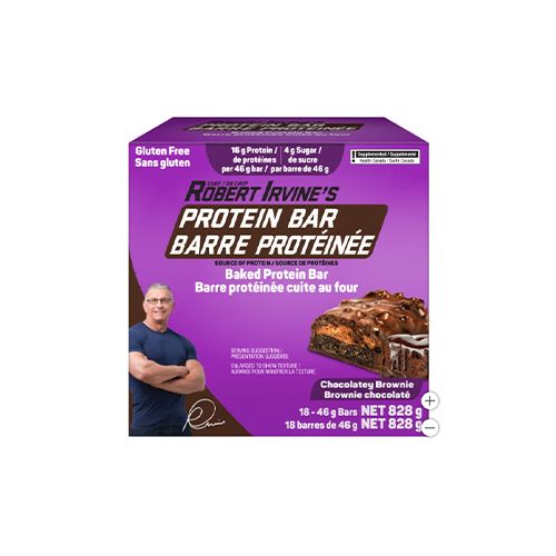 Chef Robert Irvine&#39;s Baked Protein Bars, Chocolatey Brownie, 18 × 46 g
