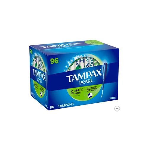 Tampax Pearl Super Tampons, 96 Count