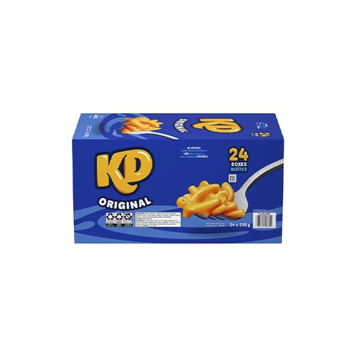 Kraft Dinner Original Macaroni and Cheese, 24 × 200 g