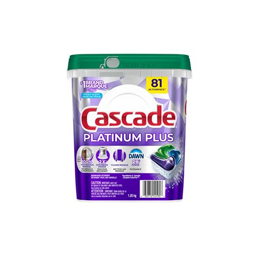 Cascade Platinum Plus ActionPacs, 81-count