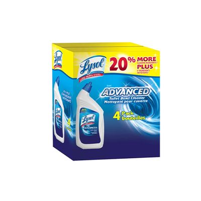 Lysol Advanced Toilet Bowl Cleaner, 4 × 946 mL