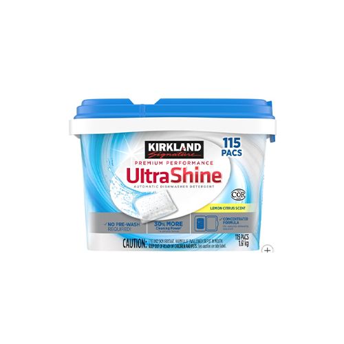 Kirkland Signature Ultra Shine Dishwasher Detergent, 150 Count