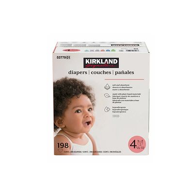 Kirkland Signature Disposable Diapers - Size 4, 198 Count