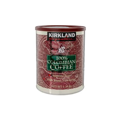 Kirkland Signature Dark Colombian Ground Coffee, 1.36 kg