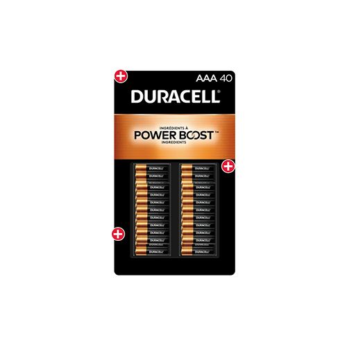 Duracell CopperTop AAA Batteries with PowerBoost Ingredients, 40 count