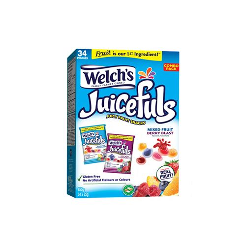 Welch&#39;s Juicefuls - Juicy Fruit Snacks, 34 × 25 g