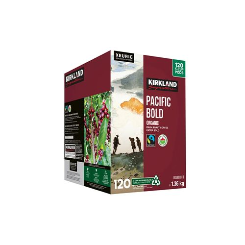 Kirkland Signature Pacific Bold Coffee Pods, 120 Count