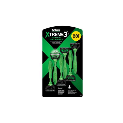 Schick Xtreme3 Sensitive Skin Disposable Razors for Men