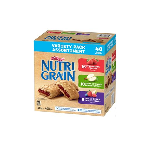 Kellogg&#39;s Nutri-Grain Bars, Variety Pack, 40 x 37 g