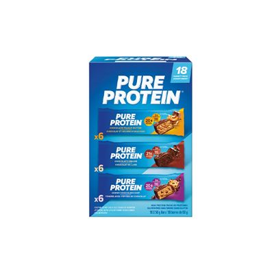 Pure Protein, Protein Bars Variety Pack, 18 × 50 g