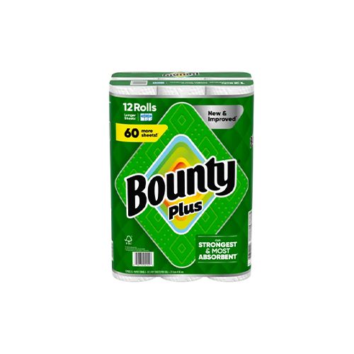 Bounty Plus Paper Towel, 12 x 91 Sheets