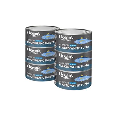 Ocean&#39;s Flaked White Albacore Tuna, 6 × 184 g