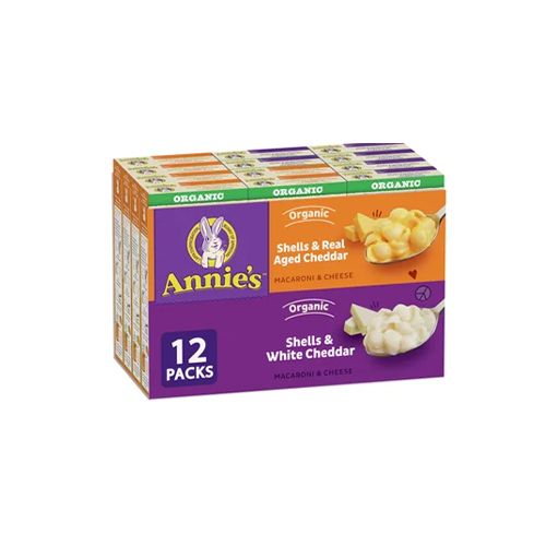 Annie&#39;s Organic Macaroni &amp; Cheese Variety Pack, 12 × 170 g