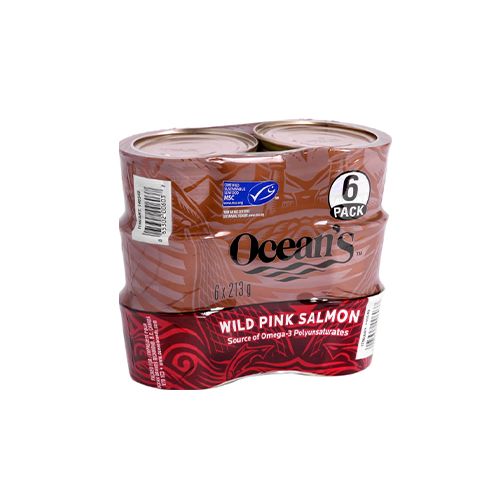 Ocean&#39;s Wild Pink Salmon, 6 × 213 g