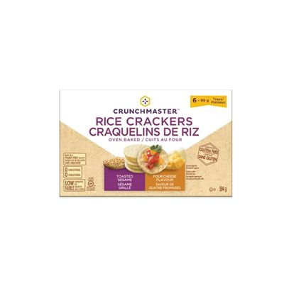 Crunch Master Rice Crackers, 595 g