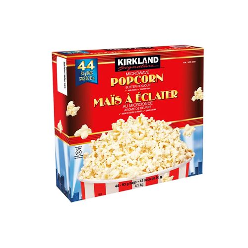 Kirkland Signature Microwave Butter Popcorn, 44-count