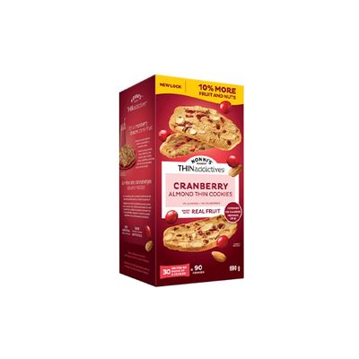 THINaddictives Cranberry Almond Thin Cookies, 690 g