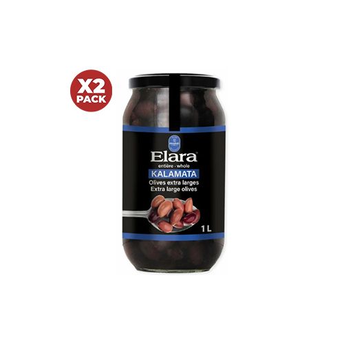 Elara Kalamata Olives 2 x 1 L