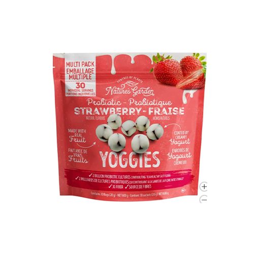 Nature&#39;s Garden Probiotic Strawberry Yoggies, 30 × 20 g