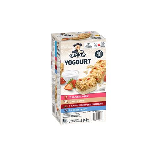 Quaker Yogourt Granola Bars, 40 × 35 g
