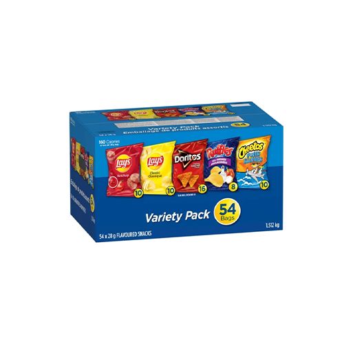 Frito-Lay Flavoured Snacks, Variety Pack, 54 × 28 g