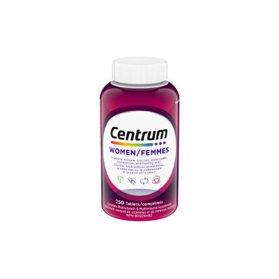 Centrum Complete Multivitamin and Mineral Supplement for Women, 250 Tablets