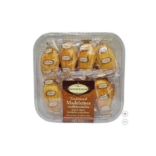 Donsuemor Traditional Madeleines Cookies, 28 × 28 g
