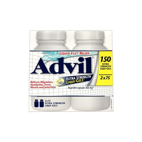 Advil Extra Strength Liqui-Gels 400 mg 2 x 75 Softgels