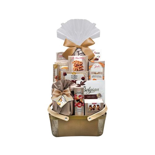 Metal Picnic Basket Gift Set