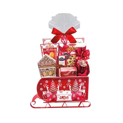 Decorative Sleigh Gift Basket