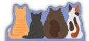 Vinyl Sticker - Four Cats