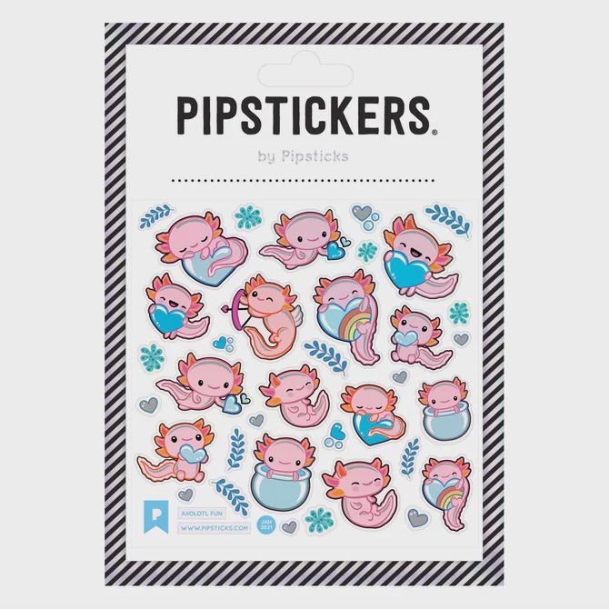 PIPSTICKERS - Axolotl Fun